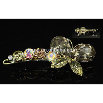 Glänzende Schmetterlings-Form Koreanische Art und Weise Rhinestone Hairgrip Mädchen Hairclip